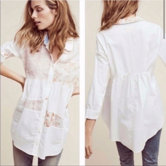 Anthropologie button down tunic shirt - Picture 10 of 11